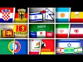 Lagu ALL World Flags in Different Styles | Big Compilation