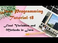 Programming with JAVA Tutorial - 19 in Tibetan Language