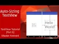 AutoSizing TextView - How to auto size textview in android studio