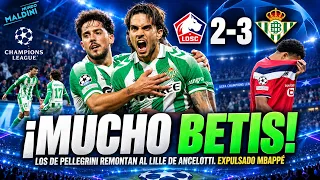 EL BETIS VA EN SERIO EN CHAMPIONS: REMONTADA AL LILLE Y MBAPPÉ EXPULSADO