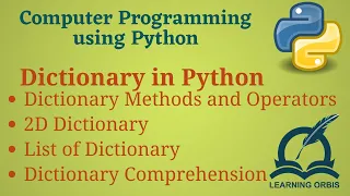Python Programming Basics to Advanced Dictionary in Python Lab 24
