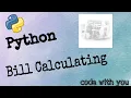 Python Bill Generator