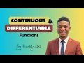 Continuity Differentiability Explained Calculus Made Clear