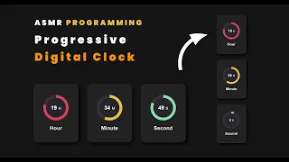 ASMR Programming - Digital Clock with Progress bar