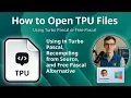 How to Open TPU Files Turbo Pascal Unit
