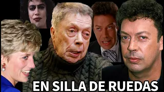 ASÍ MURO TIM CURRY EN SILLA DE RUEDAS CONTANDO SU ANÉCDOTA  CON DIANA DE GALES  Frank-N-Furter