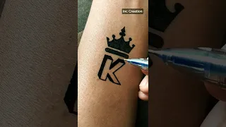 3D King K Tattoo Idea Tattoo Art Viral Trending Drawing Diytattoo 