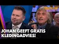 Johan Derksen geeft Thomas van Groningen gratis kledingadvies: ‘Geen nek? Geen stropdas!’