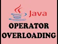 OPERATOR OVERLOADING IN JAVA URDU HINDI