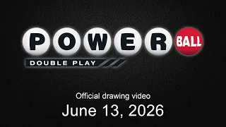Powerball Double Play drawing for June 13 2026