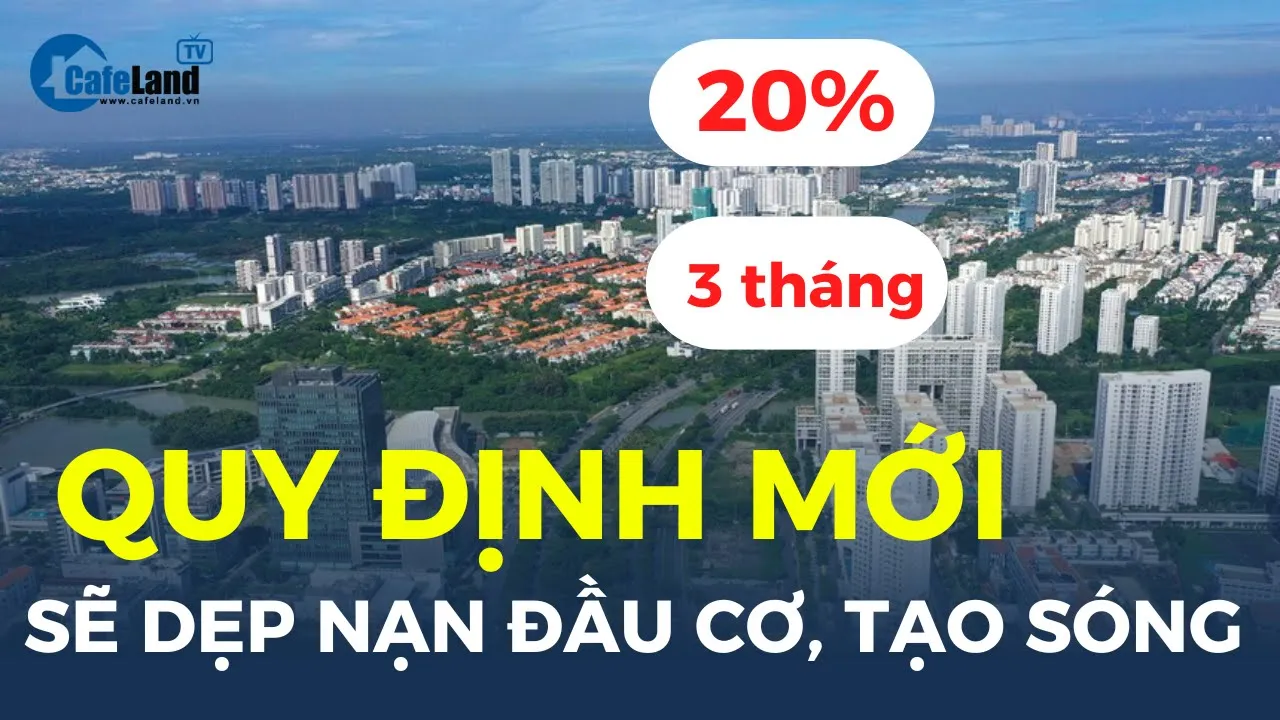 Outline Video Quy định mới này sẽ dẹp nạn ĐẦU CƠ, TẠO SÓNG, LÀM GIÁ bất động sản| CafeLand