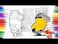 DESPICABLE ME 3 Coloring Pages for Kids Minions Get a Tattoo Memorable Despicable Me Scenes