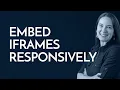FREE online tool for responsive embeds for YouTube s Google maps and iFrames for your website