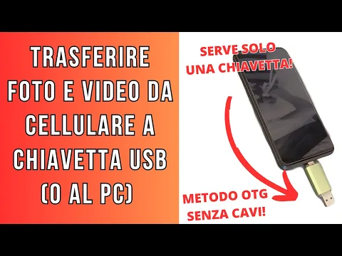 Download MP3 Come SCARICARE foto e video dal cellulare al PC o chiavetta USB