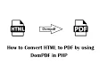How to Convert HTML to PDF by using DomPDF in PHP