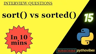Sort vs Sorted Methods pythonvibes -