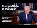 LIVE President Donald Trump delivers State of the Union address