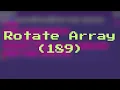 Rotate Array Leetcode 189 JavaScript Hindi