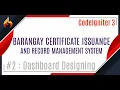 CodeIgniter 3 Dashboard Designing