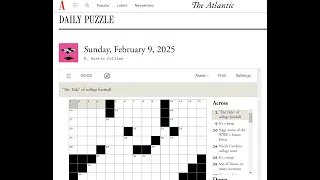 The Atlantic Crossword 2025