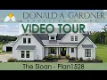 Small house plan with a one-story floor plan and a modern farmhouse facade The Sloan