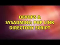 DevOps SysAdmins PHP Link Directory Script