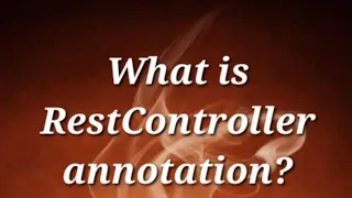 What is RestController annotation javasip-official