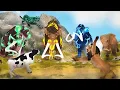 Download Lagu 5 Giant Woolly Mammoth Vs Monster Lion Vs Cow Cartoon Battle