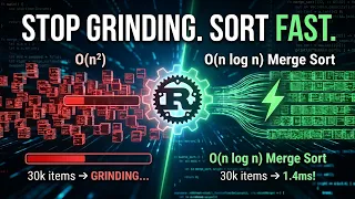 Merge Sort Explained Code O n log n Rust