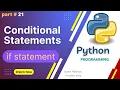 Conditional Statements in python If statement Part
