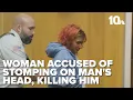 Woman accused of stomping on man s head killing him in Massachusetts
