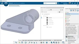 Solid Works - Linear structural analysis of A Part Part 1