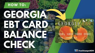 Georgia EBT Balance Check Instructions