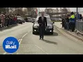 Fans line streets of Stoke for funeral procession of Gordon Banks