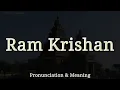 Download Lagu Ram Krishan: Uitspraak en betekenis