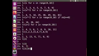 List Comprehension and Nested List in python explained in Tamil with an example and Demo