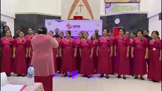 juara 1 sektor elshaday lomba paduan suara jemaat sumber kasih kudamati lagu mars gpm