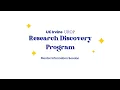Research Discovery Program 2025 Mentor Information Session