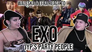 Download Waleska \u0026 Efra react EXO(엑소)- Boomerang+Sunday Morning+Creep+Power JYP's Party People| REACTION MP3