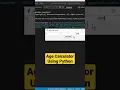 Age Calculator Using Python