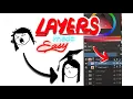 TUTORIAL LAYERS made EASY for Digital Art beginners in KRITA
