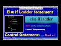 Else If Ladder Statement Give grades C Programming Tutorial in Hindi control Statements Part-4