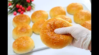 أفضل وصفة لخبز البرجر وسر هشاشته وطراوته بدون بيض وبدون زبدة بطريقة أحترافية مضمون وناجح 100 