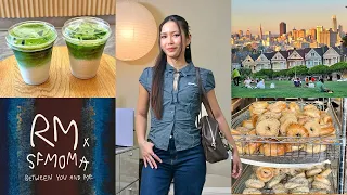 sf vlog 𖤓 an introvert's oddly social week: RM x SFMOMA, new friends, lucky life lessons