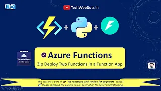 Azure Functions Multiple Functions Routes Python FastAPI Zip Deploy HTTP Trigger