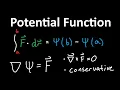 How to Find the Potential Function of Conservative Vector Fields - Calculus 3