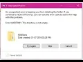 How to fix Error 0x80070091 The directory is not empty