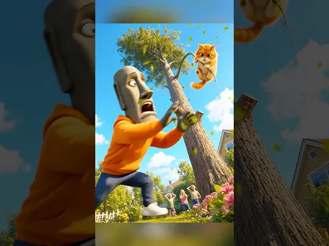 😱😿 Tu GATO está ATRAPADO en un ÁRBOL! 🌳 ¿Cuánto pagarías para RESCATARLO? 🚨 $1 vs $1,000,000 💸