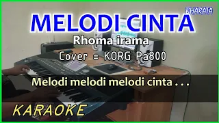 melodi cinta rhoma irama karaoke cover pa800