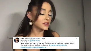 Download Ariana Grande 34+35 (Remix) FULL Live Stream \u0026 Q/A WITH FANS!! | Countdown to Premiere MP3